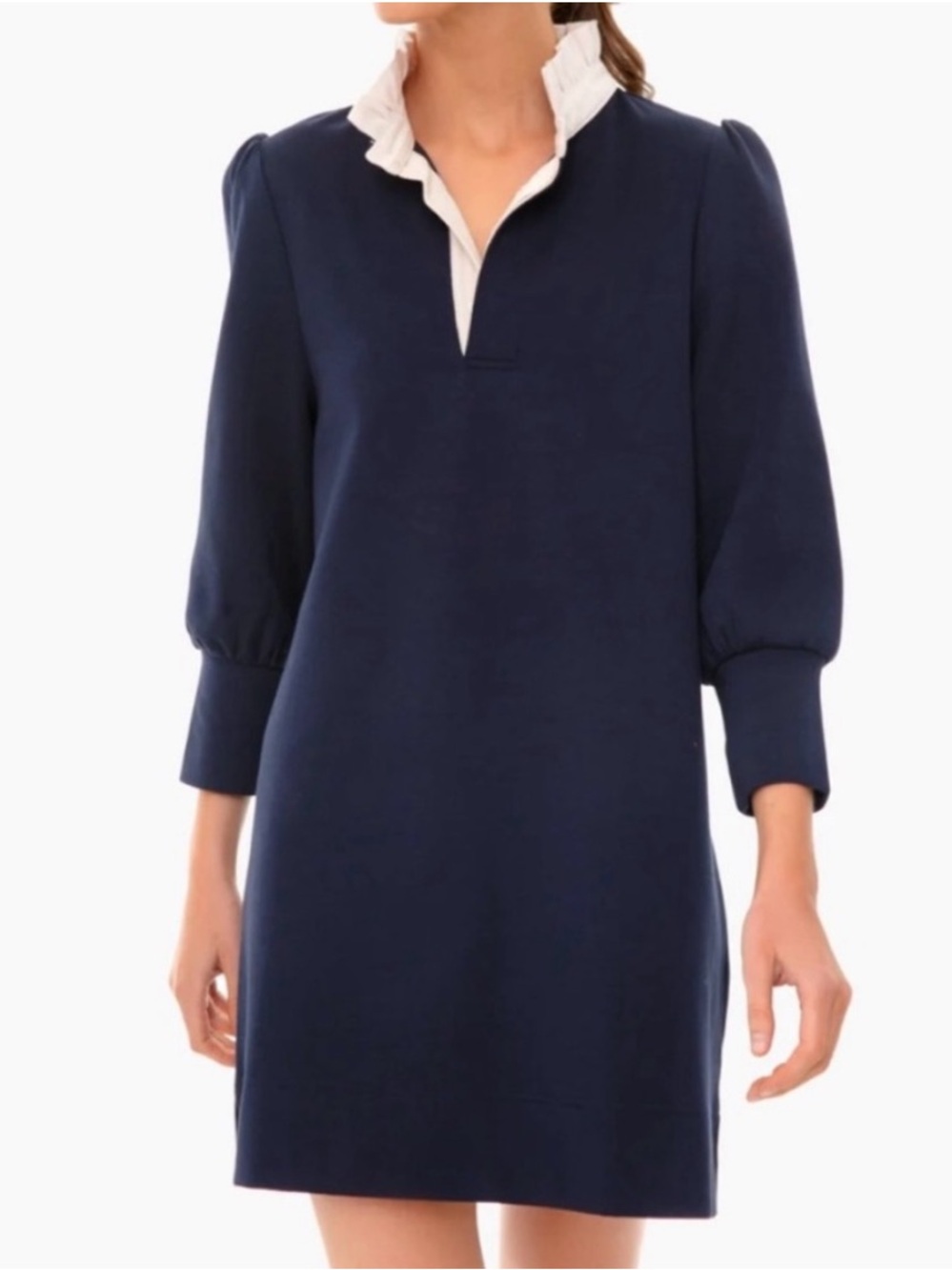 Tuckernuck Pomander Place Charlotte Terry Mini Dress Navy Size M - Picture 4 of 10